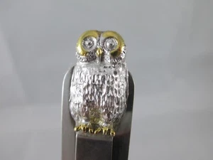 MERAVIGLIOSO SEGNALIBRO "GUFO" IN ARGENTO STERLING PRE-LOVED 72,5 X 17mm - Foto 1 di 6