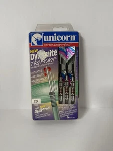 Vtg Unicorn Dynamite Tri Point Dart Set Tungsten Look Open Box - Picture 1 of 2