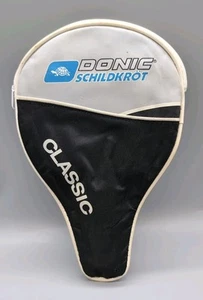 Vintage Donic Schildkrot Elite Classic Table Tennis Bat Paddle & Zipped Case - Picture 1 of 20