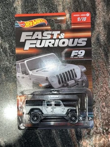 Jeep Gladiator ‘23 HOT WHEELS HW FAST & FURIOUS F9 9/10 '20 JEEP GLADIATOR 1:64 - Picture 1 of 1