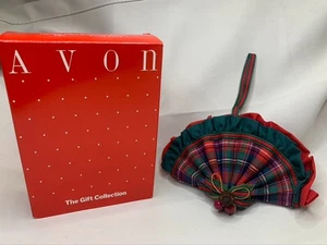 Avon Holiday Plaid Ornament Beutel Fächer Zitrus Gewürz Weihnachtsgeschenk Sammlerstück - Bild 1 von 5