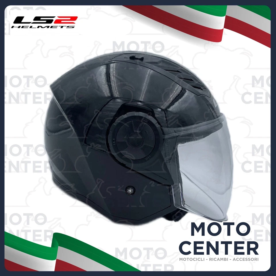 JET-Helm LS2 OF616 Airflow II Schwarz Glänzend Größe XXL (63-64 Cm.) - Bild 1 von 1