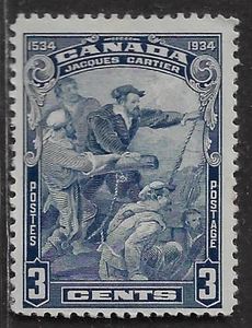 Canada Stamps — 1934, Cartier’s Arrival at Quebec #208 MLH Ref. 1939 - Picture 1 of 2