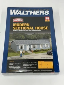 Walthers Modern Sectional House Cornerstone HO Model Kit Railroad - Sealed - Picture 1 of 2