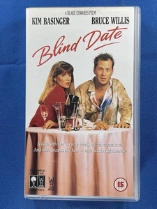 Blind Date VHS Video Movie 1989 Bruce Willis Kim Basinger Romance Comedy Film - Picture 1 of 3