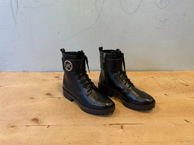 NWOT/B Michael Kors Tatum Cap Toe Combat boot , Black Leather , Sz 7 - Image 1 of 4