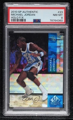 2010-11 SP Authentic Holo FX Michael Jordan #F/X-23 PSA 8 HOF - Image 1 of 2