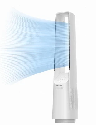 Ventilador de torre Bladeless com fluxo de ar poderoso de 26-33 pés, compatível com Alexa e Google... - Imagem 1 de 4