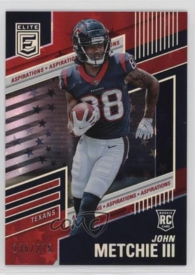 2022 Donruss Elite Rookies Aspirations Stars /275 John Metchie III Rookie RC - Image 1 of 2
