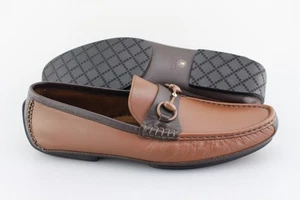 Men's GUCCI 'Horsebit' Brown Leather Loafers Size US 10 - D - Picture 1 of 6