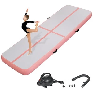 Inflatable Air Gymnastics Tumbling Mat 16ft Coral Pink, Air Tumble Track Mat ... - Picture 1 of 7