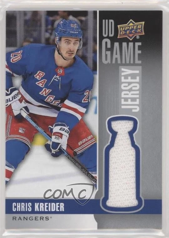 2019-20 Upper Deck UD Game Jersey Chris Kreider #GJ-CK - Image 1 of 2