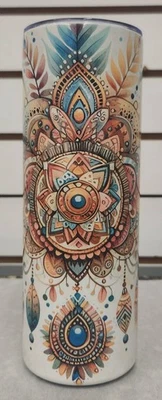 Copo reto de 20 oz com canudo de metal, escova de limpeza e fundo de borracha - Imagem 1 de 2