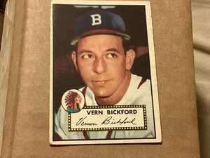 1952 Topps Semi-High Number Vern Bickford #252 - Near Mint - Great Corners - - Picture 1 of 2