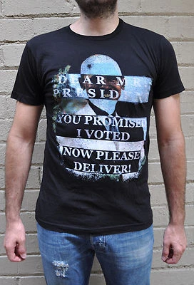 Marc Jacobs President Obama Short Sleeve T-Shirt Black Small NWT - Image 1 of 4