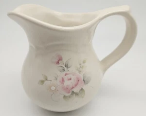 Vintage Pfaltzgraff Tea Rose Stoneware Creamer Pink Floral - Picture 1 of 7