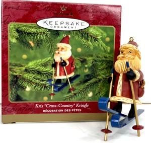 Hallmark Keepsake Ornament Kris Cross-Country Kringle Santa Sking 2000 Vintage - Picture 1 of 8