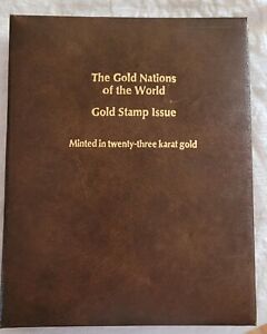 The Gold Nations of the World Stamp Issue 23K 