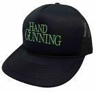 Vintage Hand Gunning Magazine Hat Cap Snap Back Black Mesh Trucker Kc Caps Mens