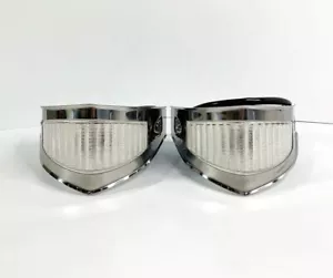 Pair Park Light Assembly w/ Stainless Bezels for 1953-1954 Ford F100 Truck - Picture 1 of 7