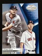 Chris Sale 2018 Topps Gold Label Class 2 Blue Parallel SP 84/99 #21 Red Sox