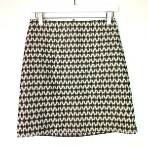 Falda lápiz Loft brocado metálico crema negro oro talla 2p petite - Imagen 1 de 4
