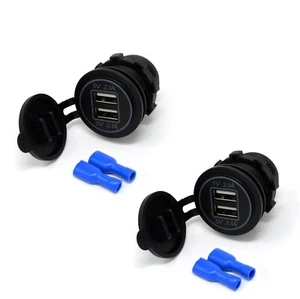 [2paquet] Double port USB/prise marine/chargeur de voiture 12 volts - Photo 1 sur 11