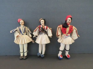 Juego de tres muñecas cosacas rusas vintage - Imagen 1 de 7