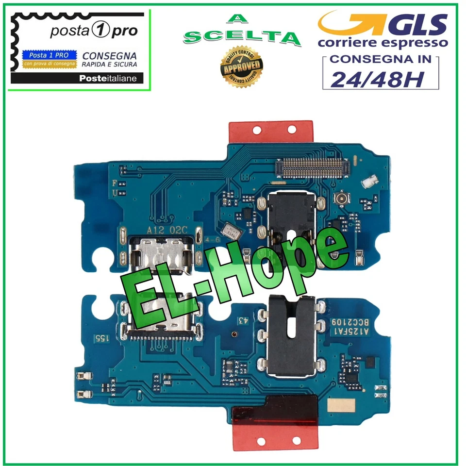 CONNETTORE RICARICA SAMSUNG GALAXY A12 SM-A127 FN + MICROFONO TYPE C DI CARICA