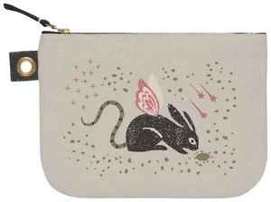 Danica Studios, Beasties Large Zip Pouch, Cotton, NWT, Free Shipping - Imagen 1 de 3