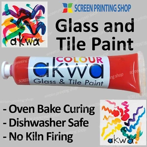 Glass & Tile Paint Orange | 75ml Artist size | Oven Cure | Non-toxic | Dishwashe - Picture 1 of 9