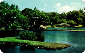 Postal Pavilion Bridge Liliuokalani Park Hilo Hawaii - Imagen 1 de 2