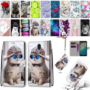 Flip Painted Leather Wallet Card Slot Phone Case For Nokia 6.3 G10 G20 C01 Plus - Picture 1 of 32