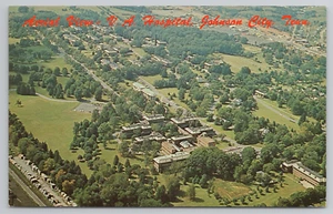 Johnson City TN Aerial View of V. A. Hospital Tennessee Postcard - Picture 1 of 4