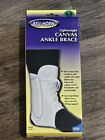 Bell-Horn Lightweight Canvas Ankle Brace White Medium New, Ankle Size 8.5 - 10"