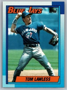 Tarjeta de béisbol 1990 Topps #49 Tom Lawless Toronto Blue Jays MLB - Imagen 1 de 2