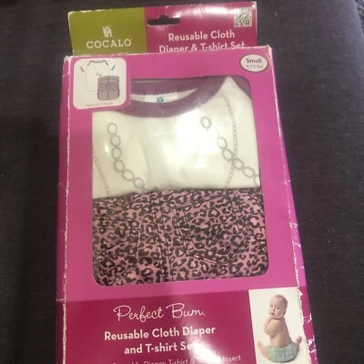 Cocalo reusable diaper & tshrt set perfect bum Small 6-13 Lb - Image 1 of 4