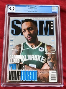 2024 Slam Magazine Milwaukee Bucks Damian Lillard CGC 9.2 - High Grade - Picture 1 of 3