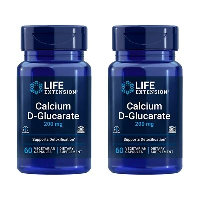 Life Extension Calcio D-Glucarato 200mg - Desintoxicación, Salud Hepática, Niveles de Colesterol Foto 1 de 3