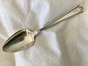 Antique Sterling GORHAM ETRUSCAN 1913 Teaspoon Mono SIMPLE CLASSIC ART DECO! - Picture 1 of 3