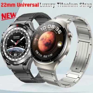 Correa de titanio de lujo de 22 mm para Huawei Watch 4 Ultimate GT 4/3/2/2E 3/4pro 46 mm - Imagen 1 de 17