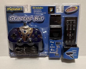 Playstation 2 Intec starter kit Advanced Controller, 6ft Ext Cable ,DVD Remote - Picture 1 of 6