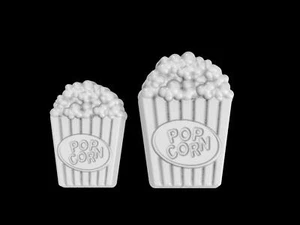 Popcorn Tub Mold, Bath Bomb Mold, Soap Mold, Chocolate Mold, Craft Mold - Picture 1 of 11