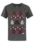 Star Wars Darth Vader Fair Isle Weihnachten Charcoal Short Sleeve Boy-T-Shirt