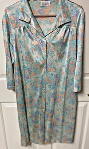DE COLECCIÓN VANITY FAIR ROPA DE SALÓN LENCERÍA FLORAL CASA ABRIGO BATA talla M - Imagen 1 de 8