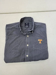 University of Tennessee Vols SMALL Button NCAA Dress Shirt stripe orange blue - Bild 1 von 10