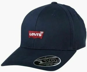 Levis Red Tab Small Batwing Embroidery Logo Baseball Cap 230885 - Navy Blue - Picture 1 of 1