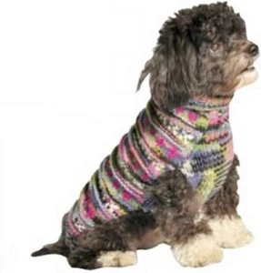 Chilly Dog Purple Woodstock Dog Sweater, Large - Picture 1 of 12