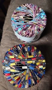 This is for 2 Skeins of TRELLIS Ladder Ribbon yarn. They are partial skeins - Picture 1 of 6
