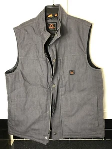 NWT Men's Walls Work Vest Sewn w/ Kevlar Water Repellent Grey Size L - Picture 1 of 3